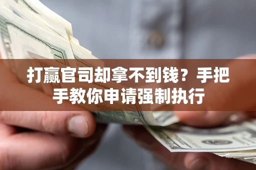 北京打赢官司却拿不到钱？手把手教你申请强制执行