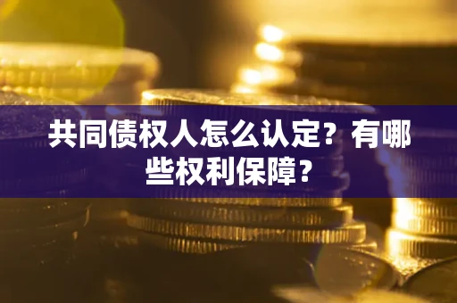 北京共同债权人怎么认定？有哪些权利保障？