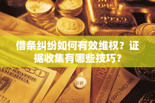 北京借条纠纷如何有效维权？证据收集有哪些技巧？